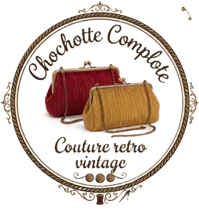 Logo Chochotte Complote, couture rétro vintage